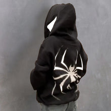 Load image into Gallery viewer, Spider Punk Zip Up Hoodie