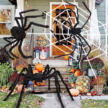 Load image into Gallery viewer, Halloween Spider Decorations Stretch Cobweb