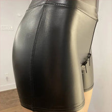 Load image into Gallery viewer, Black Leather Shorts