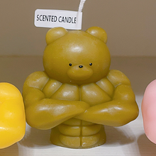 Load image into Gallery viewer, Muscle Bear Candle