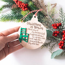 Load image into Gallery viewer, Heavenly Chair Christmas Memorial Charm