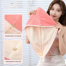 Load image into Gallery viewer, Double Layer Coral Velvet Quick Drying Hair Cap