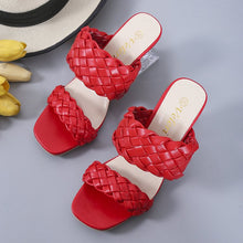 Load image into Gallery viewer, Crystal High-heeled Slippers