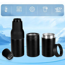 Load image into Gallery viewer, Beer Bottle And Can Cooler With Beer Opener