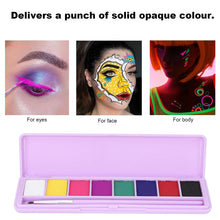 Load image into Gallery viewer, Water-Soluble Fluorescent Makeup Palette