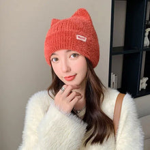 Load image into Gallery viewer, Cute Cat Ear Beanie Hat