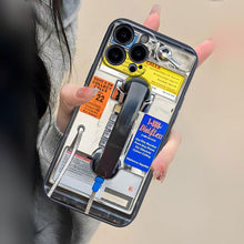Load image into Gallery viewer, Vintage Phone Booth Pattern Phone Cases
