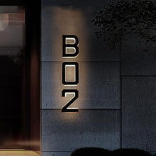 Load image into Gallery viewer, Solar-Powered Outdoor House Number Light