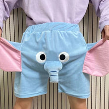 Load image into Gallery viewer, Unisex Screaming Couple Flying Elephant Shorts
