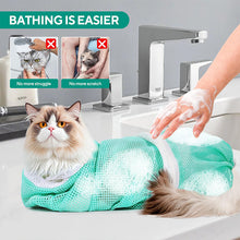 Load image into Gallery viewer, Multi-Functional Cat Grooming &amp; Bathing Mesh Bag