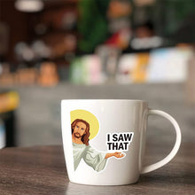 Load image into Gallery viewer, Jesus "I Saw That" Funny Sticker