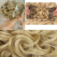 Load image into Gallery viewer, Short Messy Curly Dish Hair Bun Extension