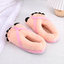 Load image into Gallery viewer, Funny Foot Plush Novelty Slippers