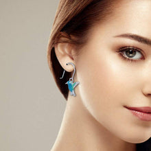 Load image into Gallery viewer, Enamel Hummingbird Necklace &amp; Earrings