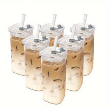 Load image into Gallery viewer, Square Drinking Cup with Lid &amp; Straw