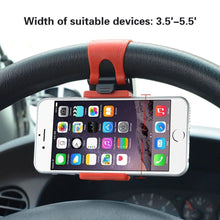 Load image into Gallery viewer, Hirundo Car Steering Universal Mount Phone Holder Stand