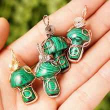 Load image into Gallery viewer, Natural Crystal Mushroom Pendant