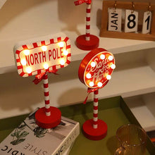Load image into Gallery viewer, Christmas Street Sign Decoration Lights