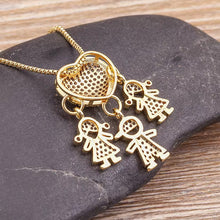 Load image into Gallery viewer, Love and my kids - Mother's Love Necklace