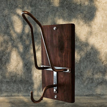 Load image into Gallery viewer, Wooden Motorcycle Helmet Wall Mount