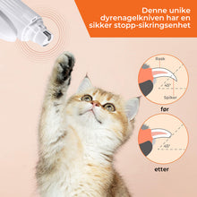 Load image into Gallery viewer, Kloklipper med integrert LED-lys og sliper