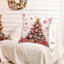 Load image into Gallery viewer, Pink Christmas Pillow Covers