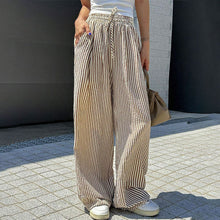 Load image into Gallery viewer, Loose and versatile high-waisted elastic wide-leg pants
