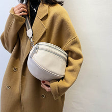 Load image into Gallery viewer, Multi-Pocket Women Leather Solid Crossbody Chest Bag