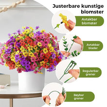 Load image into Gallery viewer, Kunstige kunstige blomster til innendørs og utendørs dekorasjoner