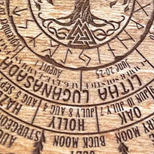 Load image into Gallery viewer, Wheel Of The Year Wood Sign