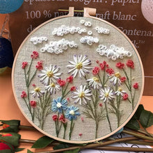 Load image into Gallery viewer, Beginner's Embroidery Flower Kit