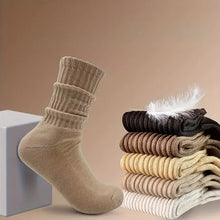 Load image into Gallery viewer, Women's Solid Crew Socks (6 pairs)