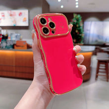 Load image into Gallery viewer, Cute Wave Shape With Love Heart Raised Camera Protection Phone Case