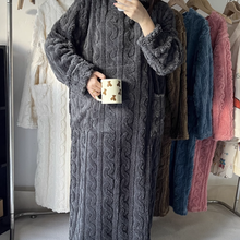 Load image into Gallery viewer, Winter Coral Velvet Home Clothes