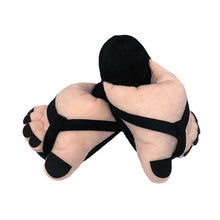 Load image into Gallery viewer, Funny Foot Plush Novelty Slippers
