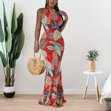 Load image into Gallery viewer, Casual Simplicity Floral Printing Dress