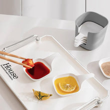 Load image into Gallery viewer, Dipping Sauce Plate &amp; Holder Set