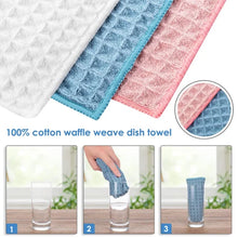 Load image into Gallery viewer, Waffle Weave Miracle Cleaning Cloths