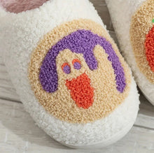 Load image into Gallery viewer, Halloween Cartoon Pattern Plush Slippers
