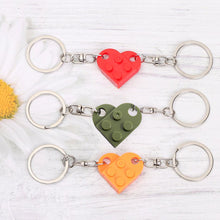 Load image into Gallery viewer, Cute Heart Shape Matching Brick Keychain For Couples
