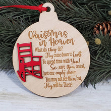 Load image into Gallery viewer, Heavenly Chair Christmas Memorial Charm