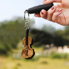 Load image into Gallery viewer, Crafted Leather Violin &amp; Cello Keychain