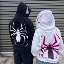 Load image into Gallery viewer, Spider Punk Zip Up Hoodie