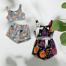 Load image into Gallery viewer, Halloween Vest Pajamas Set