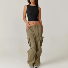 Load image into Gallery viewer, Women's Sexy Open Back Sleeveless Crop Tank