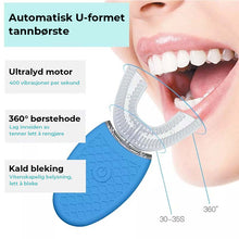 Load image into Gallery viewer, U-formet elektrisk tannbørste