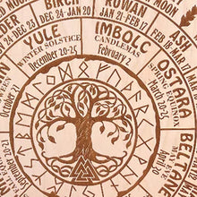 Load image into Gallery viewer, Wheel Of The Year Wood Sign