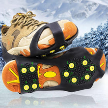 Load image into Gallery viewer, 10 teeth crampons, non-slip shoe cover, 1 pair