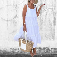 Load image into Gallery viewer, Slip Dress In Solid Color And Sleeveless