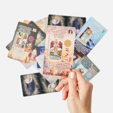 Load image into Gallery viewer, Lære tarotkortstokk med betydninger på
